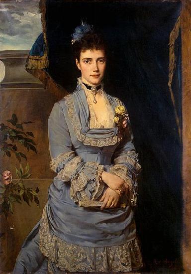 Heinrich von Angeli Portrait of Grand Duchess Maria Fiodorovna oil painting picture